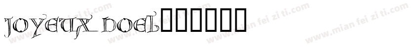 Joyeux Noel字体转换